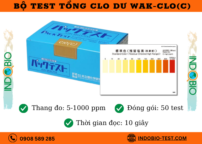 Packtest clo tổng WAK-CLO(C)